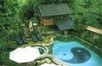 the swimming pool of villa seri bali