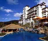 get relax at the swimming pool of nikko bali resorts and spa